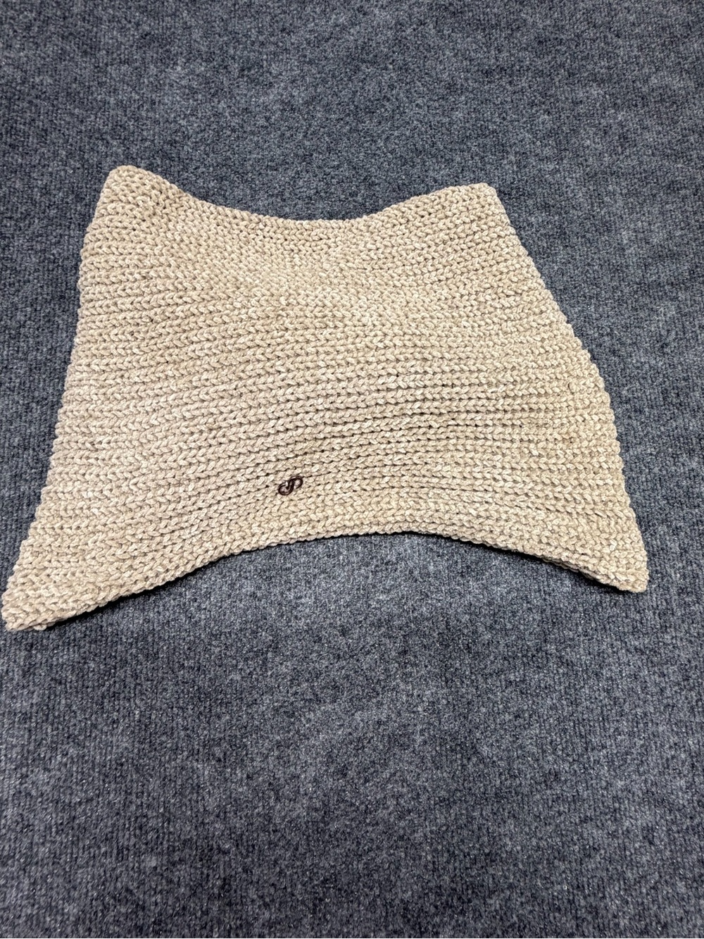 CALIA by Carrie Underwood Cream Crochet Knit Neck Warmer Scarf